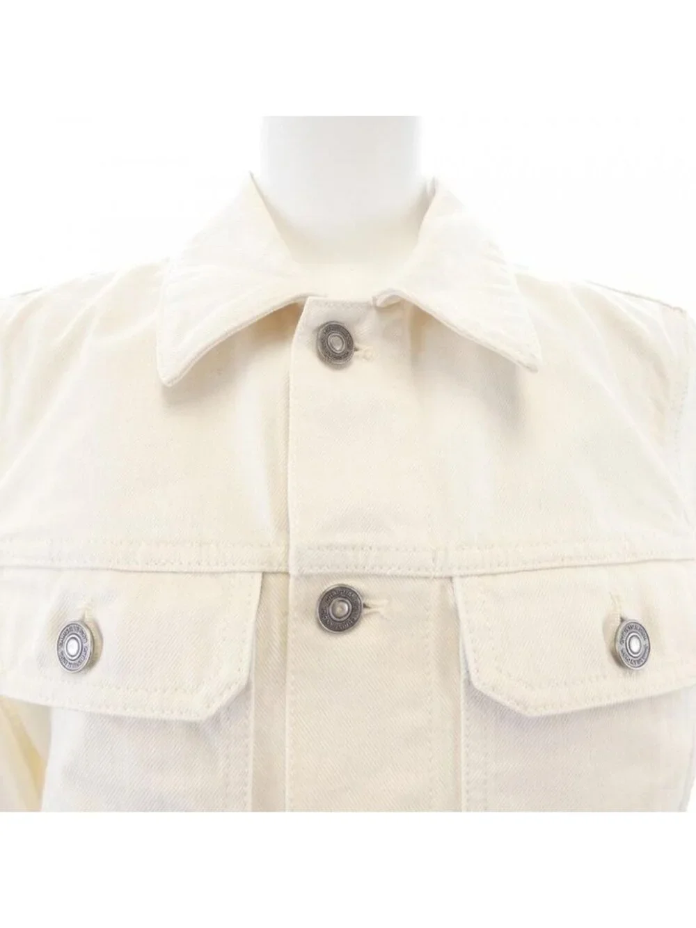 Dior Denim Jacket White 40 Beige Transparency
